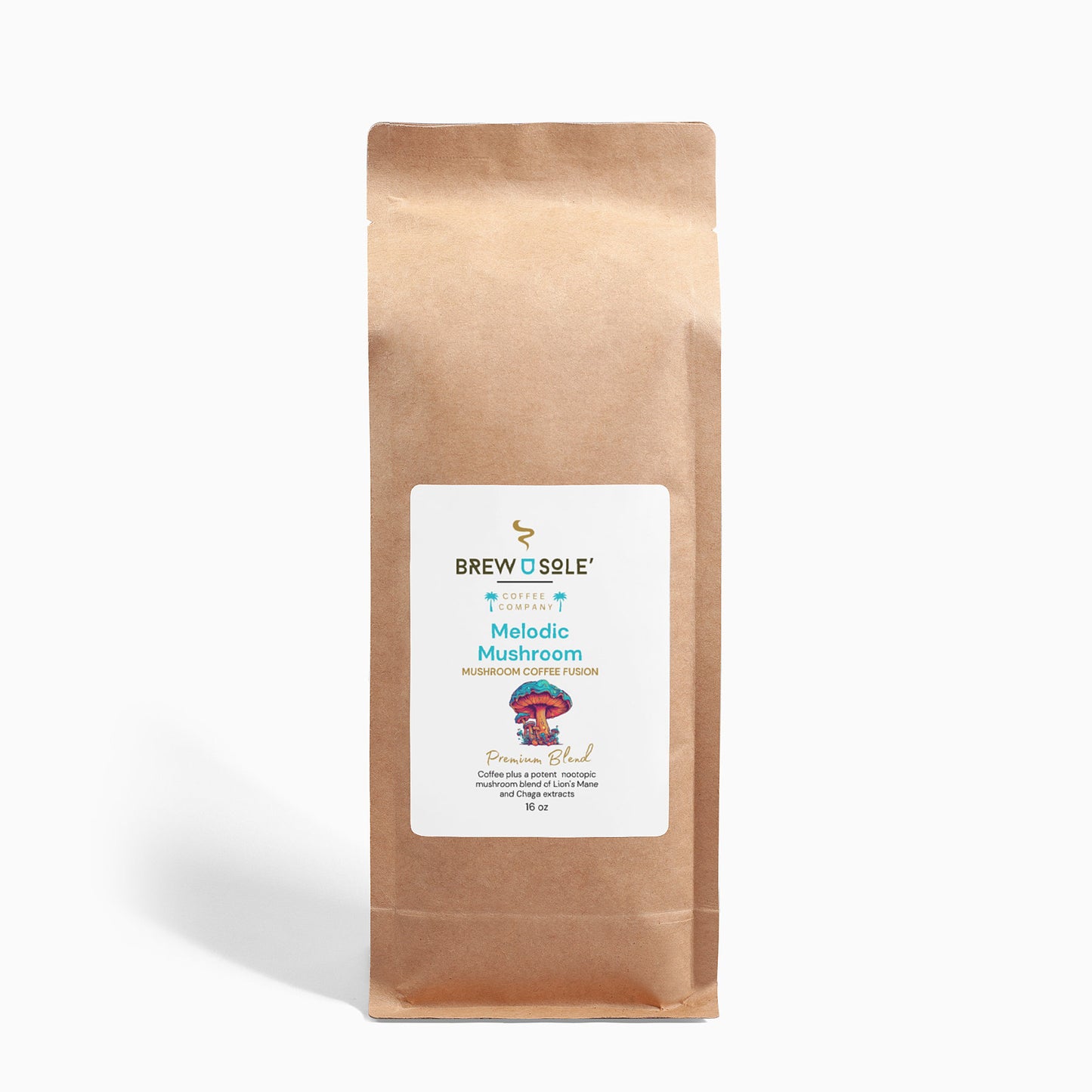 Melodic Mushroom Coffee - Lion’s Mane & Chaga 16oz